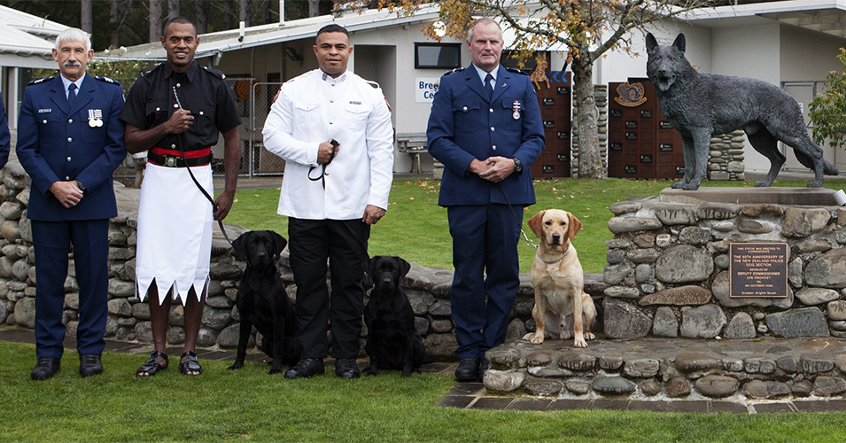 Tongan Detector Dog Handler graduates from NZ Police training Matangi